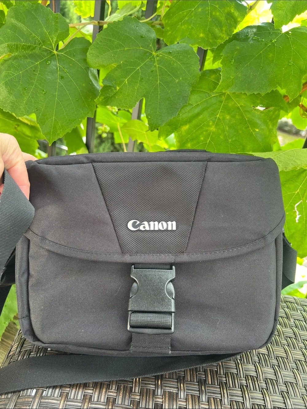 Canon Black Shoulder Messenger Camera Bag